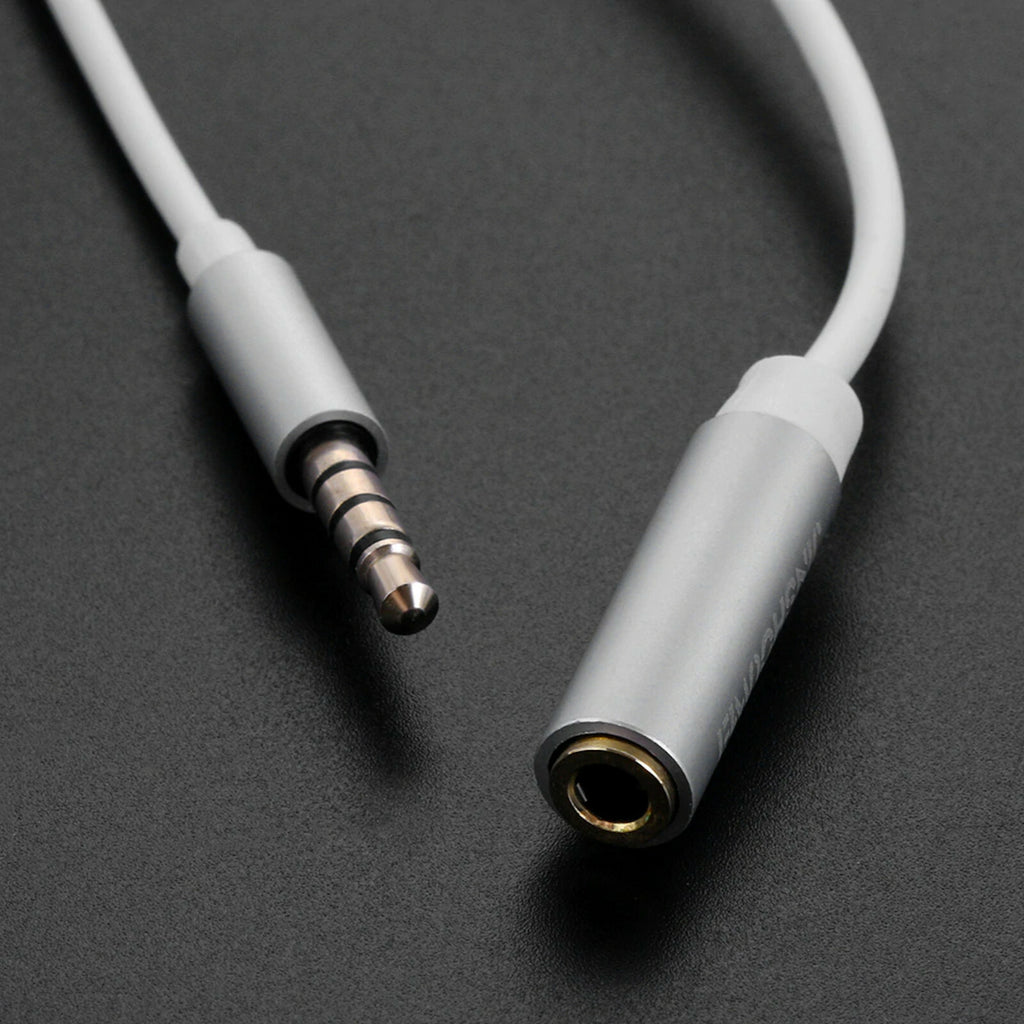 Weiße 2 m 4-polige Headset-Verlängerung