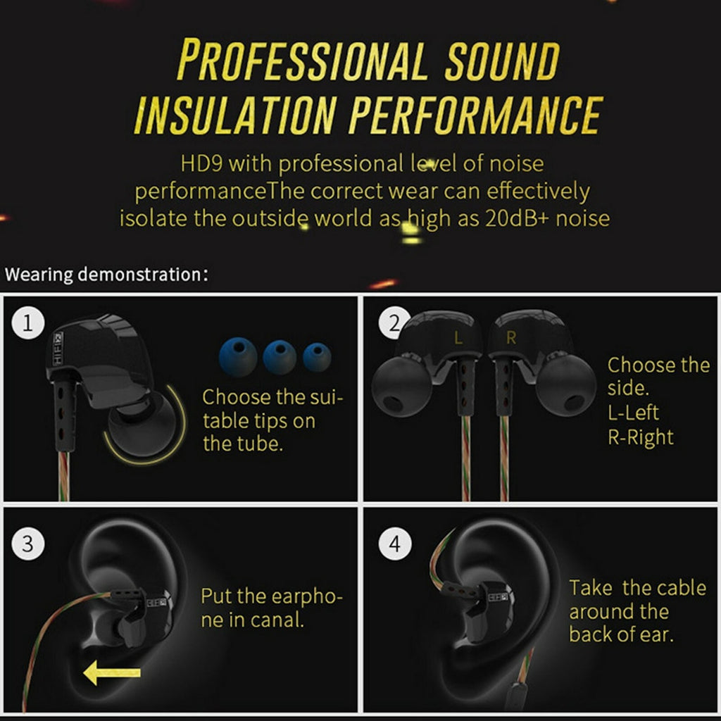 Weißes KZ HD9 Sport In-Ear-Headset