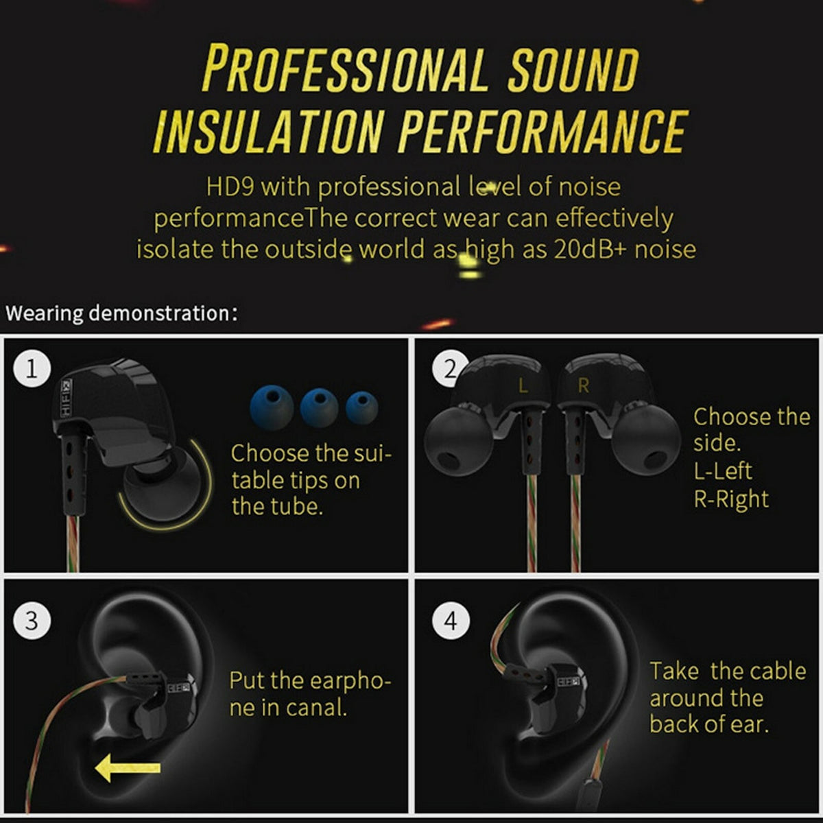 Weißes KZ HD9 Sport In-Ear-Headset