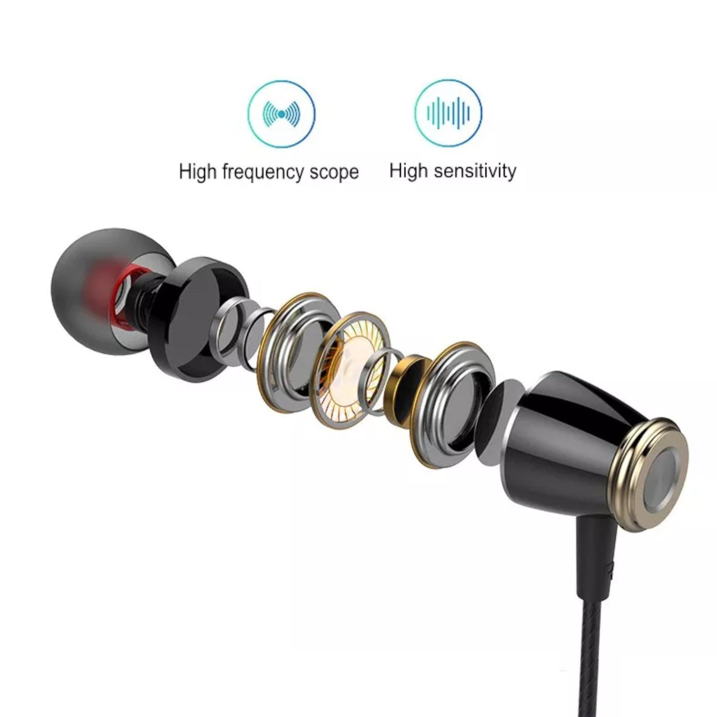 Super Bass In-Ear Kopfhörer Ohrhörer M6 Headset Earphone Headphone + Hardcase