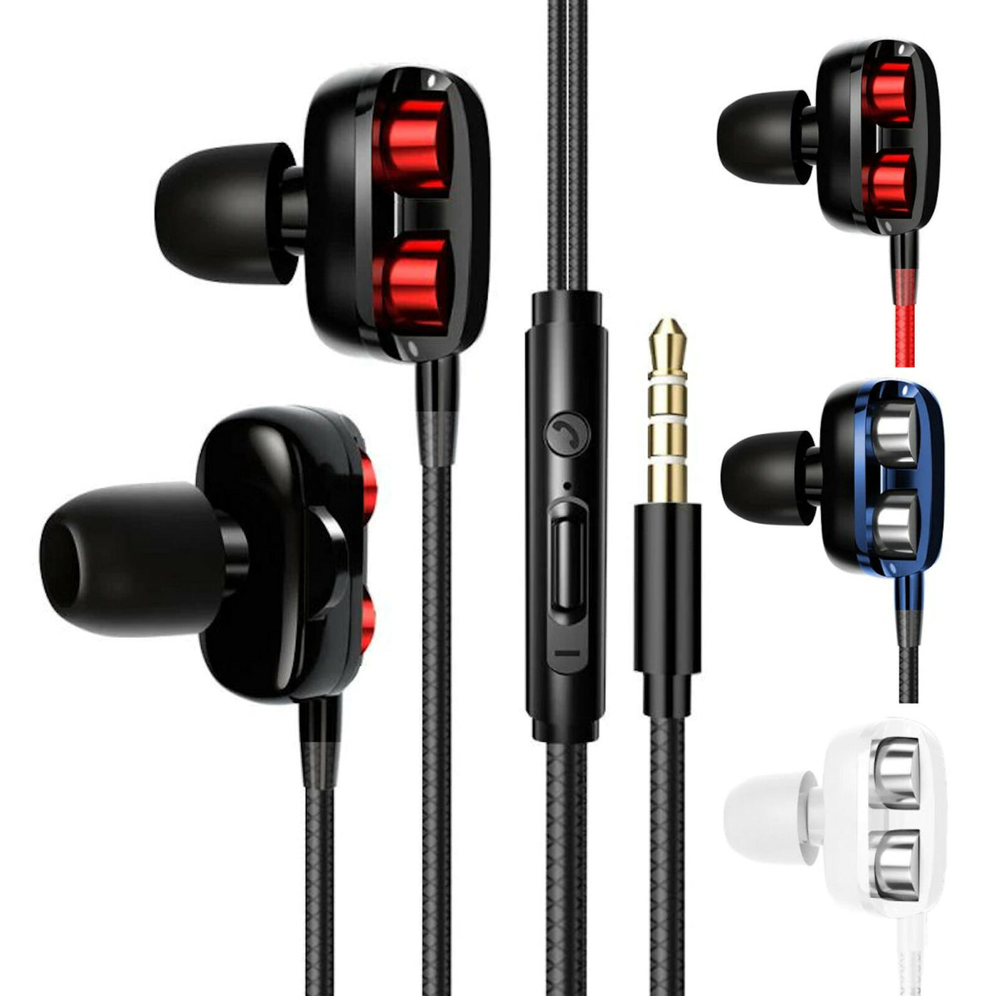 Super Bass In-Ear Doppeltreiber Kopfhörer X20 Ohrhörer Earphone Headset