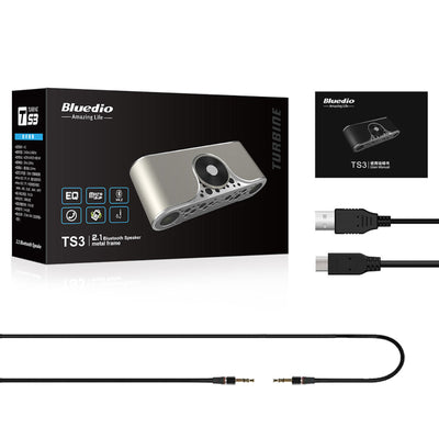 Bluedio TS-3 (Turbine) Wireless Lautsprecher Bluetooth Speaker Gunmetal Grau