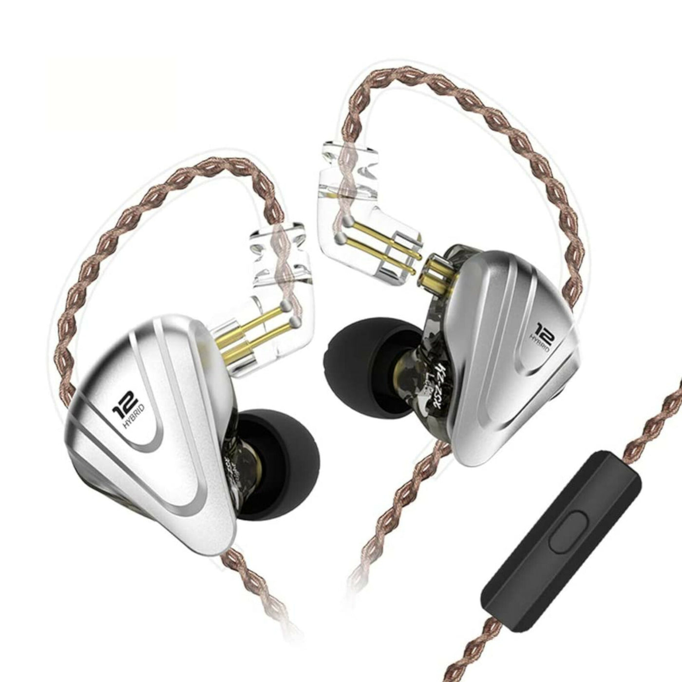 KZ ZSX Premium High-End Pro 12 Treiber HiFi In-Ear Kopfhörer Headset Black