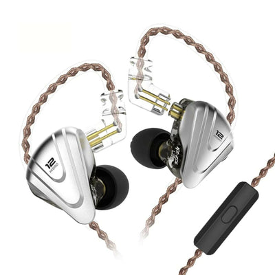 KZ ZSX Premium High-End Pro 12 Treiber HiFi In-Ear Kopfhörer Headset Black