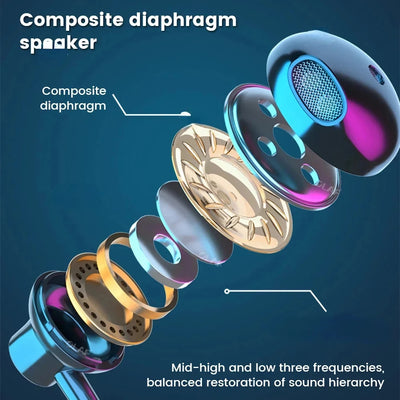 Sport Bluetooth In-Ear Kopfhörer G02 Headset mit Display IPX5 Wireless v5.2