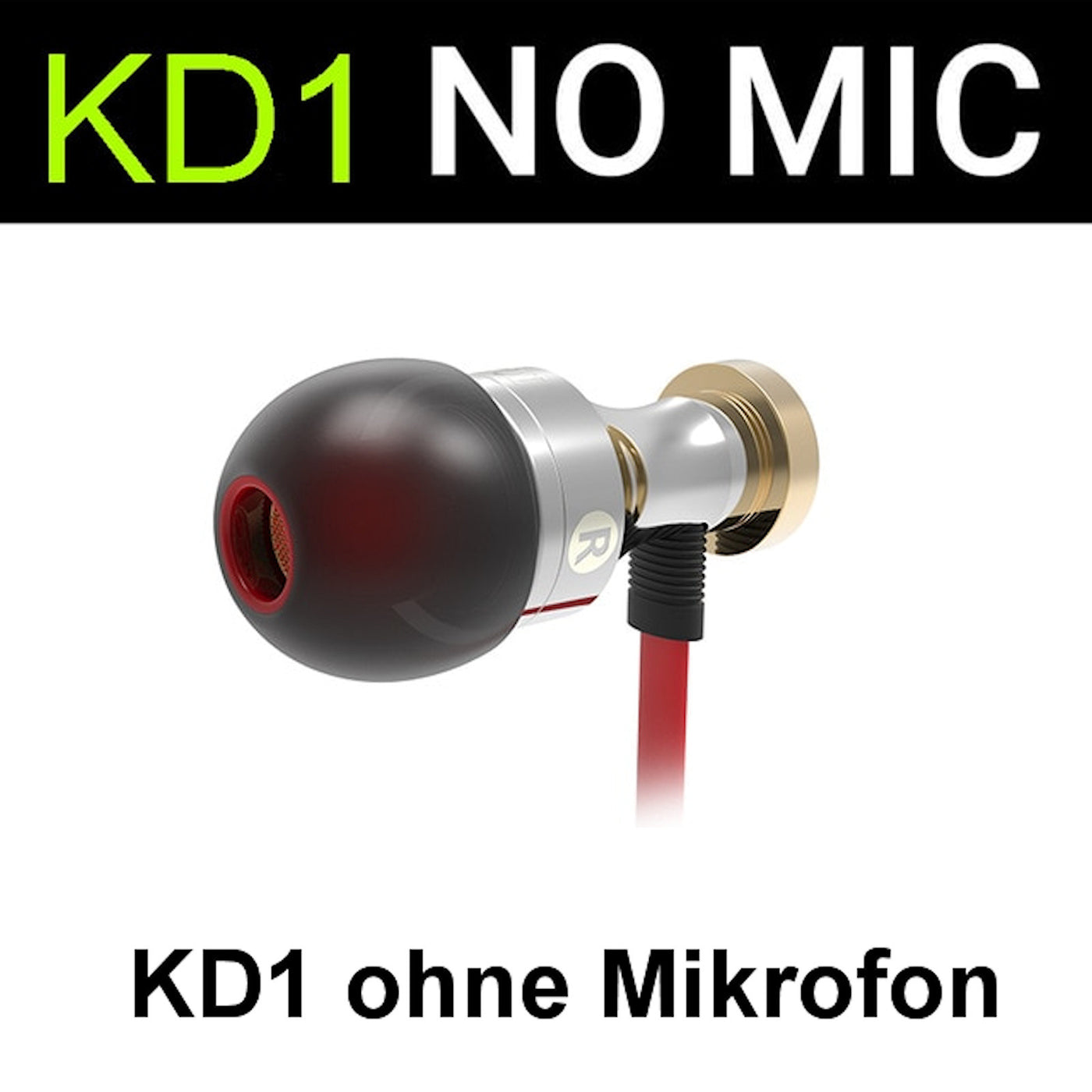 Premium Headset Kopfhörer QKZ-KD1 Pro HiFi In-Ear-Headset Ohrhörer