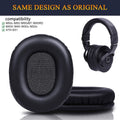 Schwarze Kunstleder-Ohrpolster für Audio-Technica M50X M40X