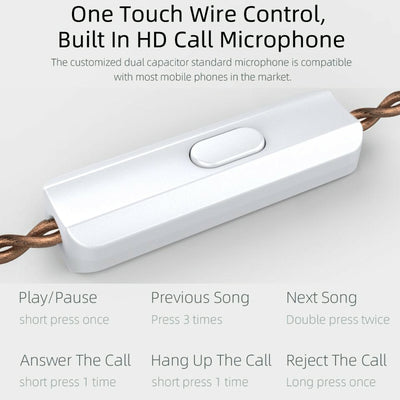 KZ EDX High-End Professional HiFi In-Ear Kopfhörer Headset Schwarz Weiß Kristall