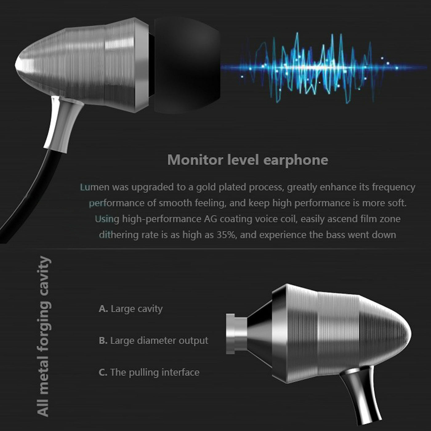 MEGABASS In-Ear Kopfhörer Headset X6 HS Pro Silber Metal Version Beats