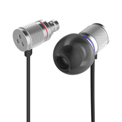 High-End Headset Kopfhörer KZ HDS3 Professional Silber In-Ear in PU Hardcase