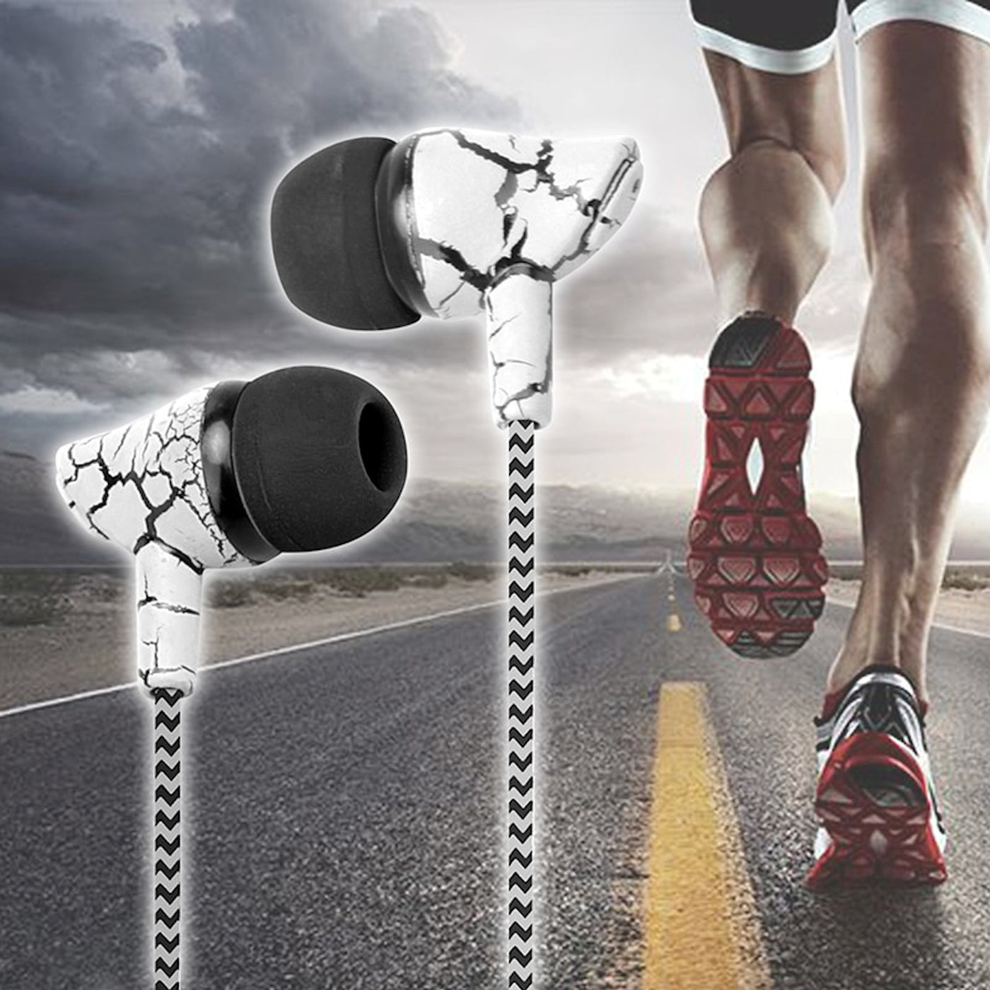 Super Bass In-Ear Kopfhörer Cracked Style Headset Earphone Headphone Cool