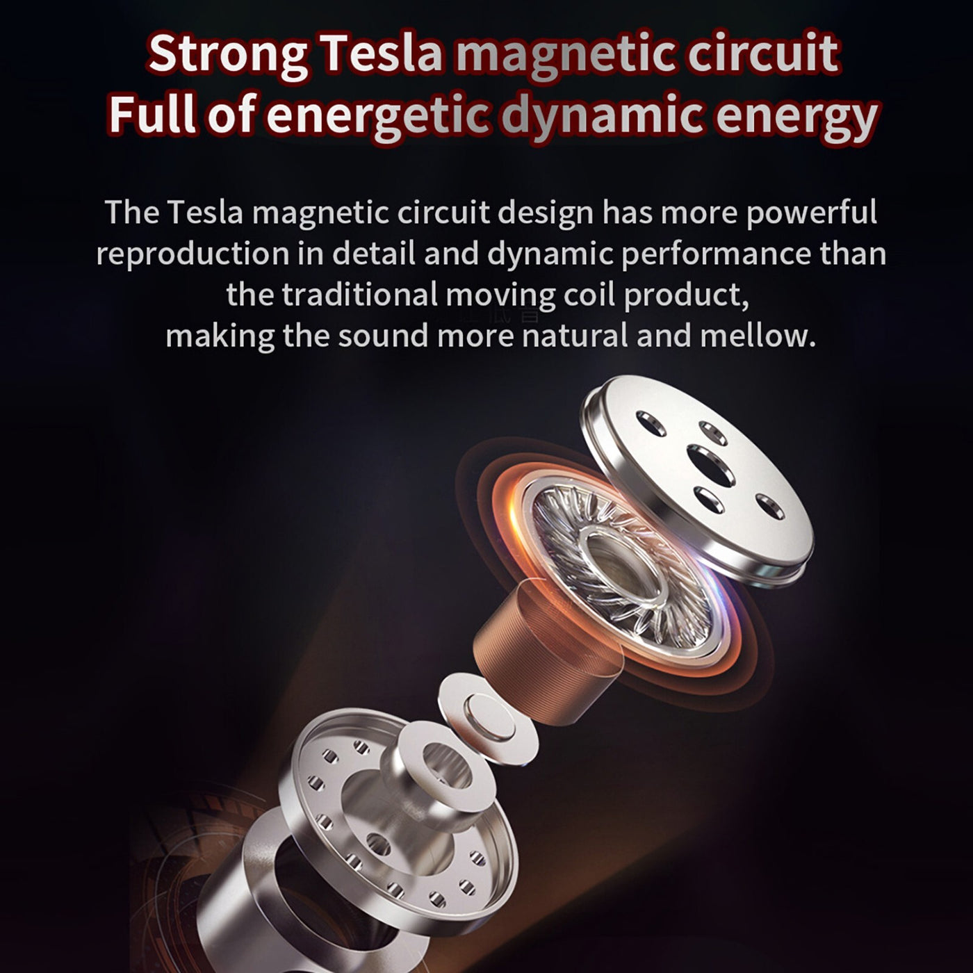 QKZ AK6 Hi-Res In-Ear-Kopfhörer Ohrhörer 105dB mit HD Mikrofon Bass Boost Rot