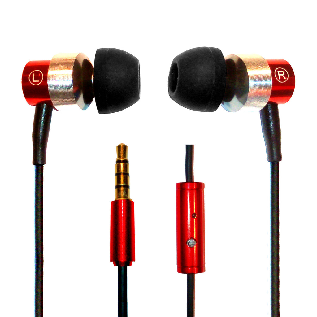 Rotes KZ Pro 3 In-Ear-Headset mit Mikrofon