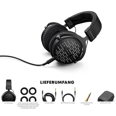 beyerdynamic DT 1990 PRO Over-Ear-Studiokopfhörer, schwarz, Offene Bauweise