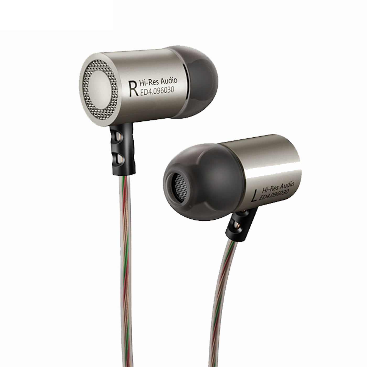 Original KZ ED4 gunmetal silber High-End Kopfhörer In-Ear PU-Hardcase Bass Beats