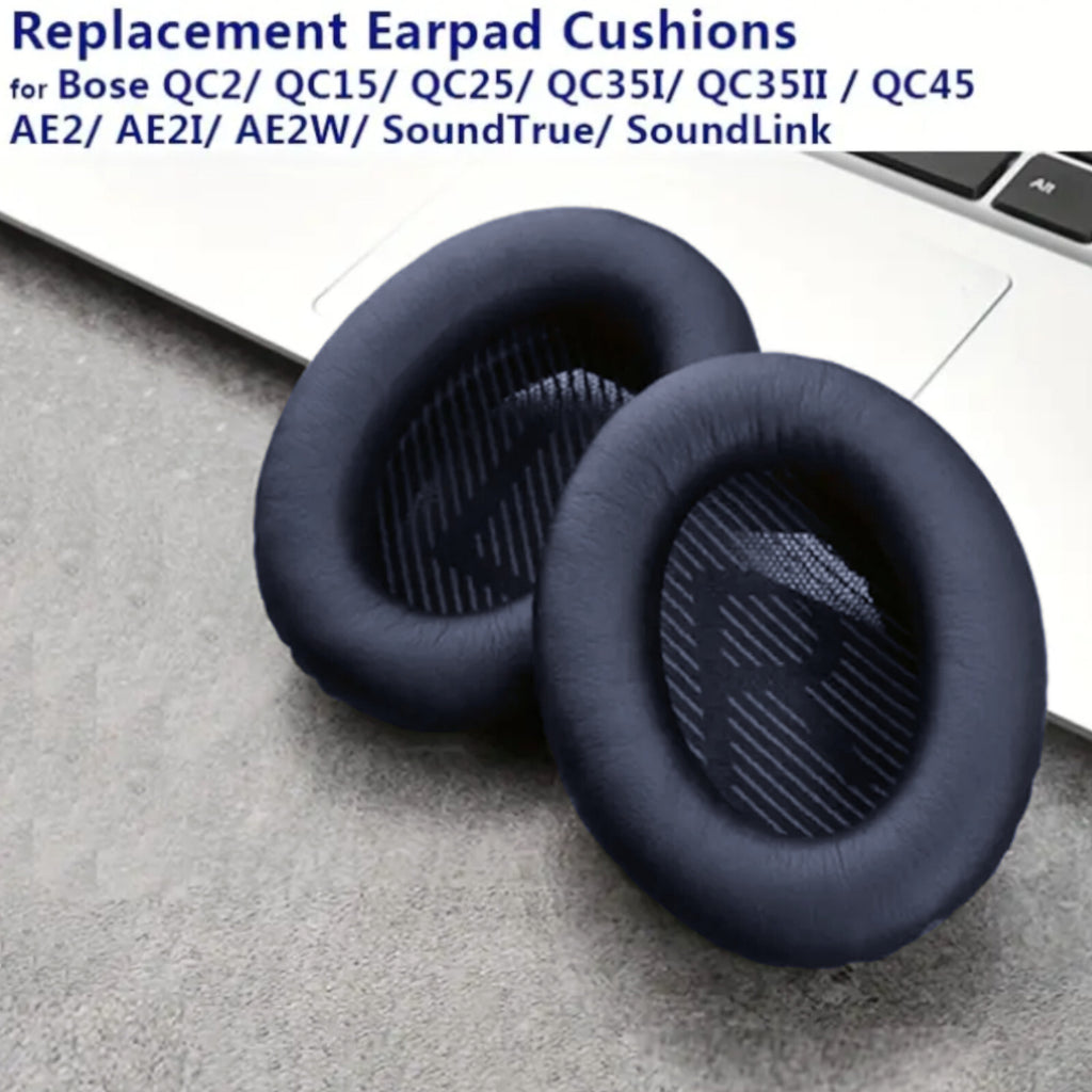 Dunkelblaue Ohrpolster für Bose QuietComfort QC15 bis QC45