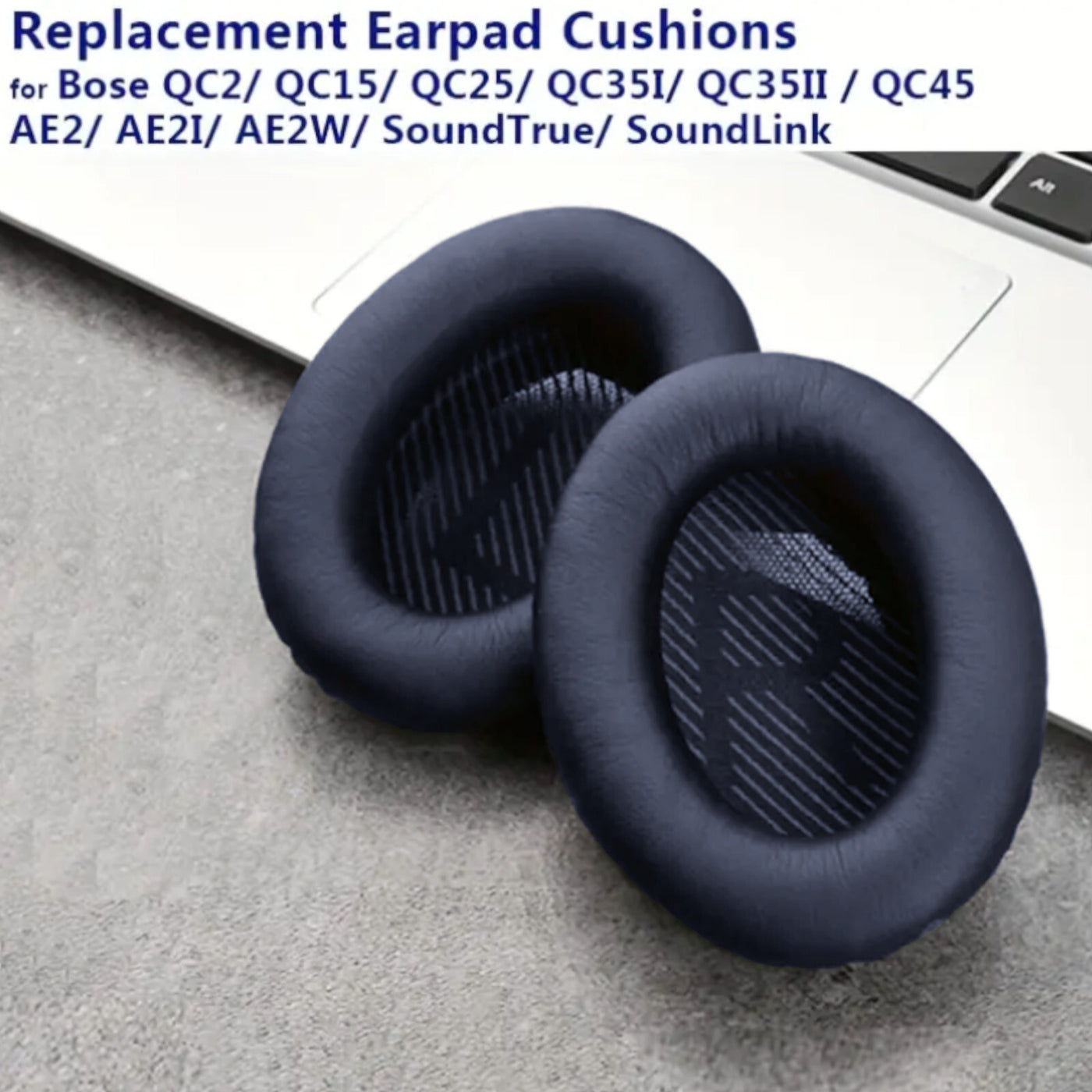 Ohrpolster für Bose QuietComfort QC35 QC15 QC45 QC25 Q35 II Dunkelblau