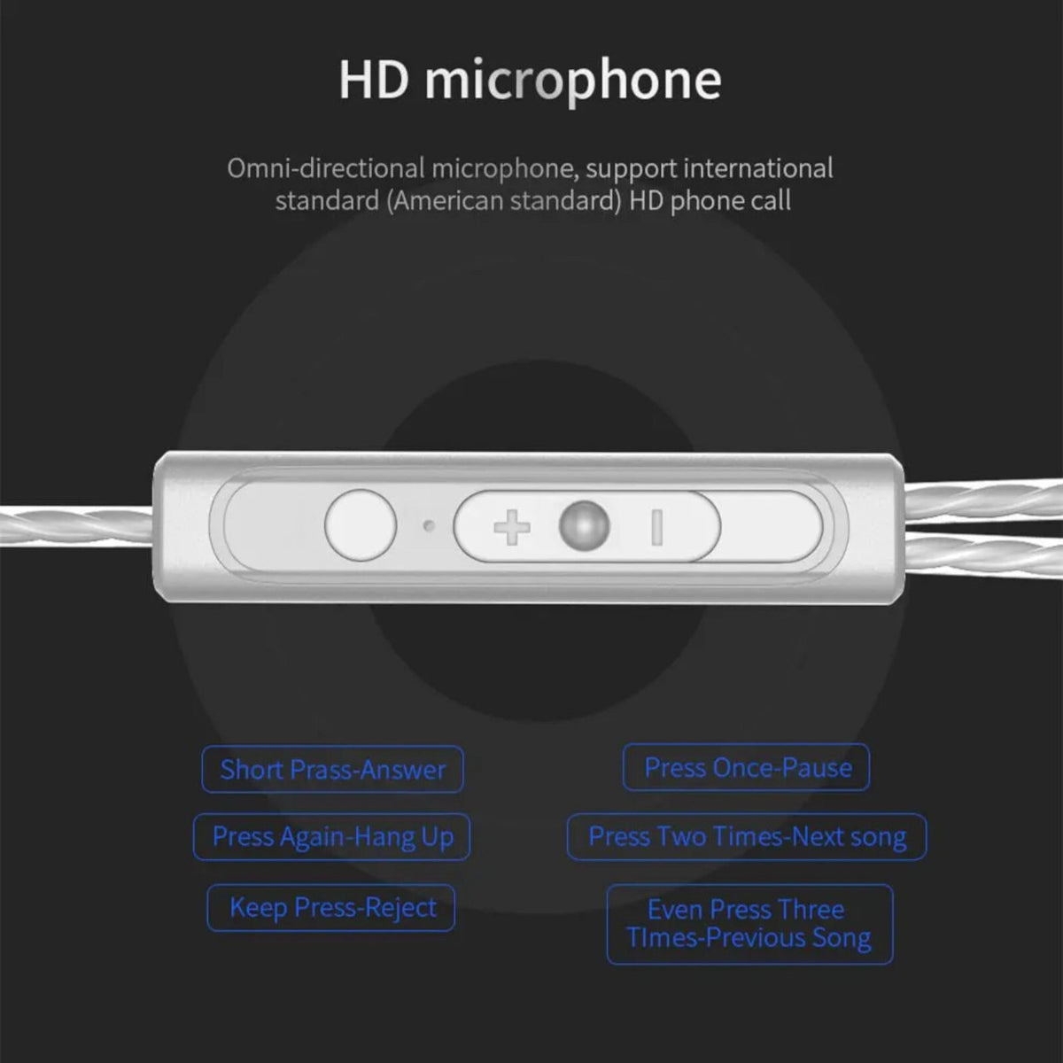 QKZ CK5 HiFi In-Ear-Headset mit Hardcase