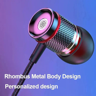 Super Bass In-Ear Kopfhörer 3K D9 HQ Earphone Headphone Bass Gunmetal