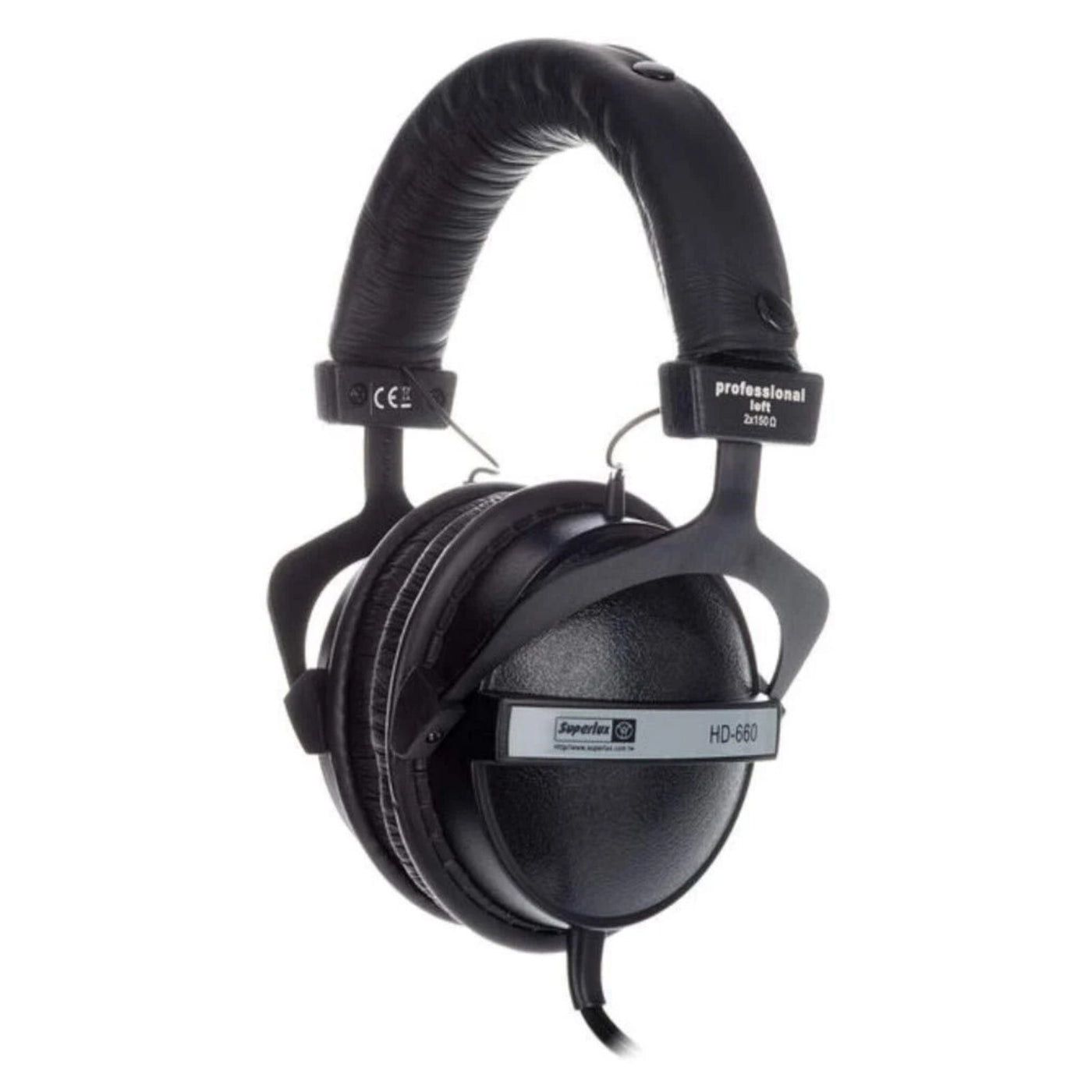 Superlux HD660 Stereo Kopfhörer Schwarz Silber mit Zubehör 6.3 mm Adapter Neu