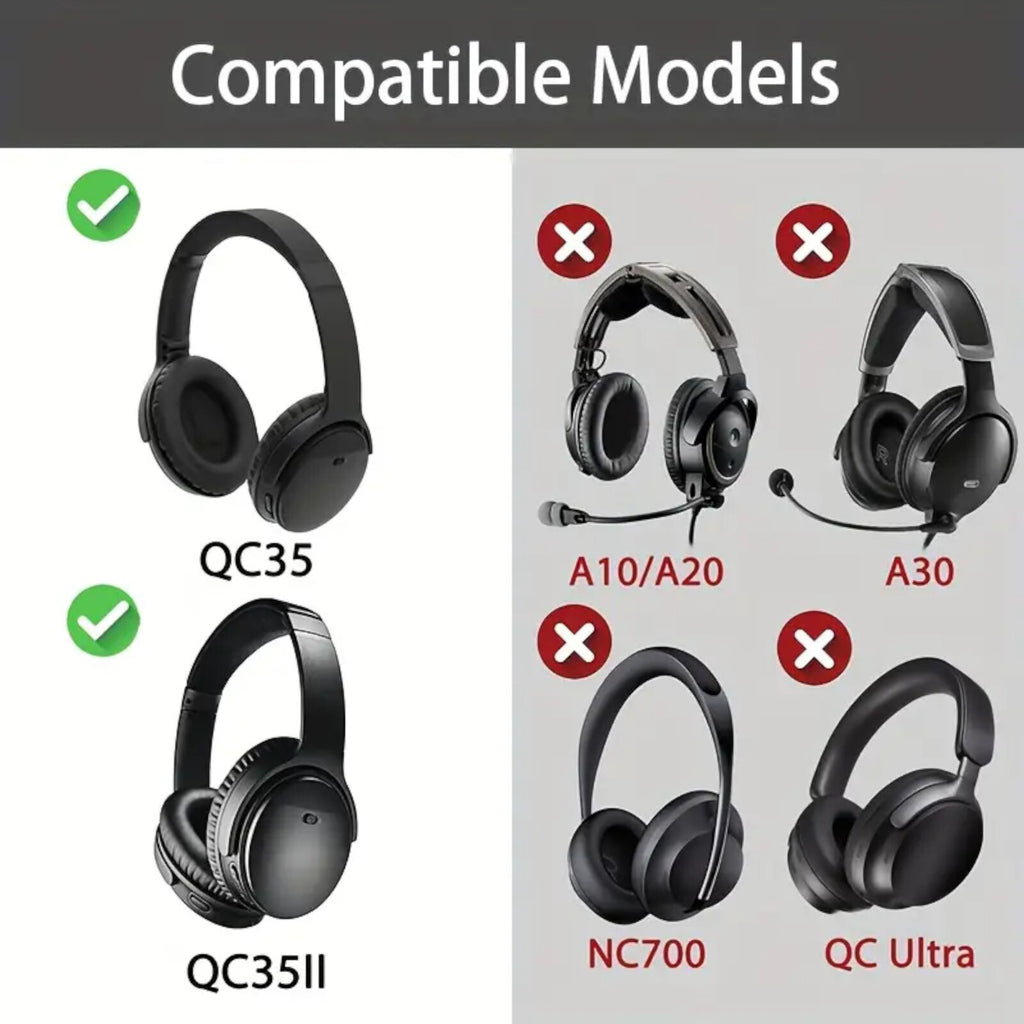Dunkelblaue Ohrpolster für Bose QuietComfort QC15 bis QC45