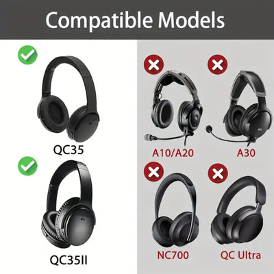 Ohrpolster für Bose QuietComfort QC35 QC15 QC45 QC25 Q35 II Schwarz