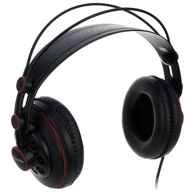 Superlux HD681 Stereo Kopfhörer Schwarz Rot mit Zubehör 6.3 mm Adapter Neu