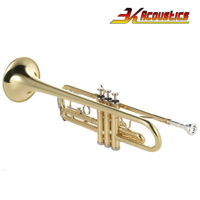 Bb-Trompete Jazztrompete Messing 3K-180S-21G Blasinstrument Koffer Mundstück