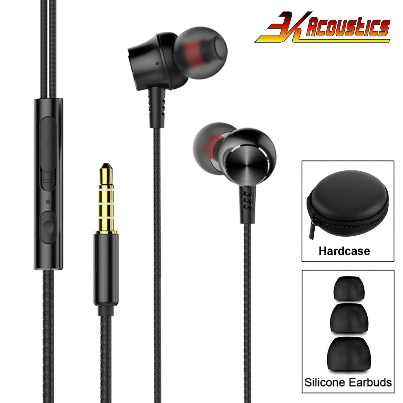 Super Bass In-Ear Kopfhörer Ohrhörer G8 Headset Earphone Headphone + Hardcase