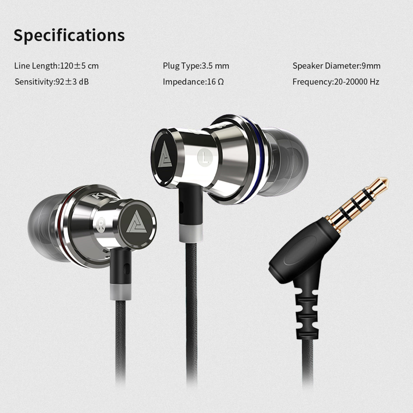 Premium Headset Kopfhörer QKZ-KD3 Pro HiFi In-Ear-Headset Ohrhörer