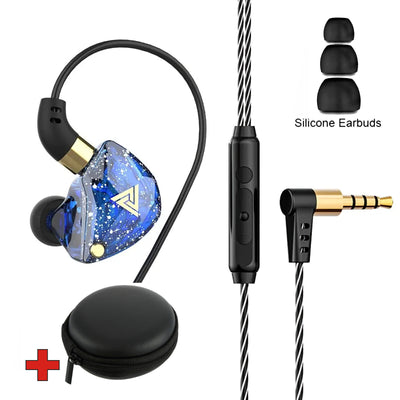 Premium Headset Kopfhörer QKZ SK8 HiFi In-Ear-Headset Ohrhörer + Hardcase