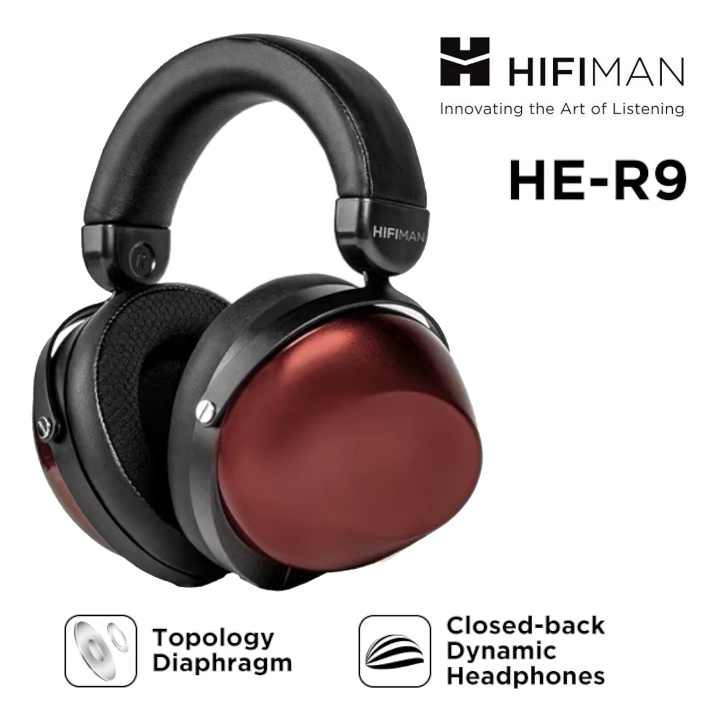 Hifiman HE-R9 dynamische Kopfhörer mit geschlossener Rückseite neu in OVP