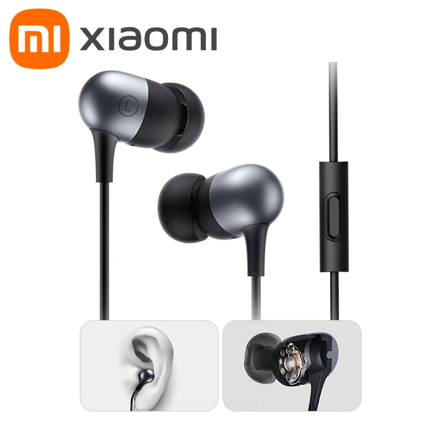 Original XIAOMI Mi Capsule In-Ear Kopfhörer Headset 3.5mm In-Ohr Schwarz