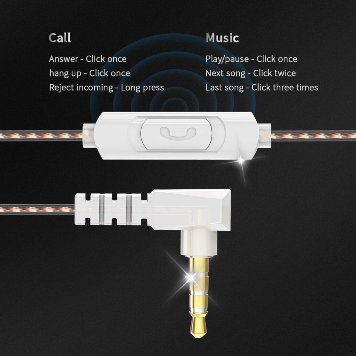QKZ AKX Pro HiFi In-Ear-Headset mit Hardcase