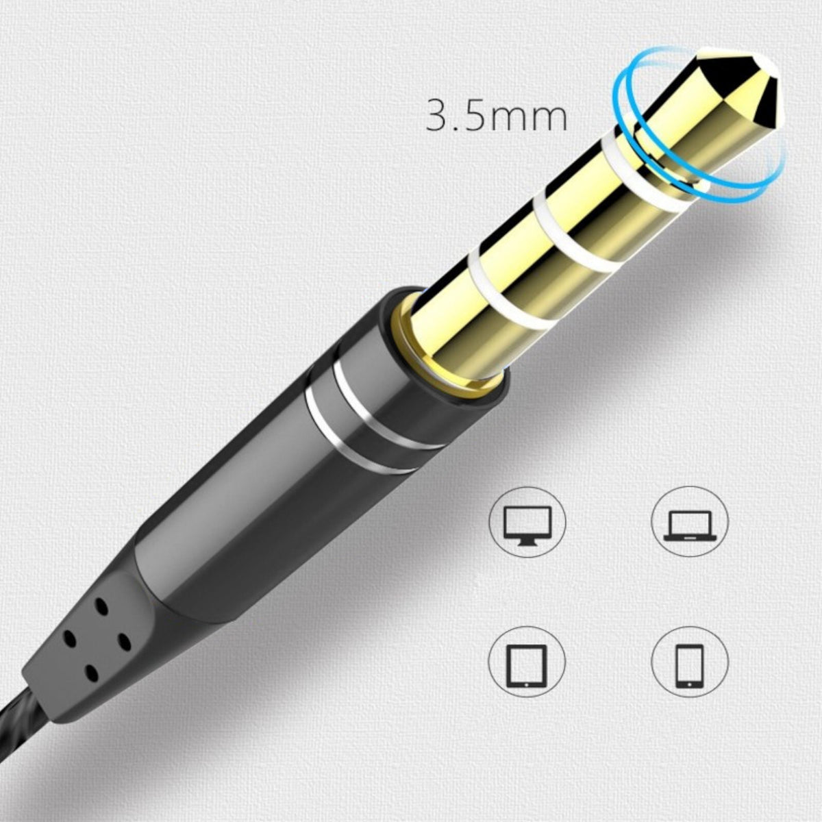 R4 In-Ear-Kopfhörer mit Hardcase