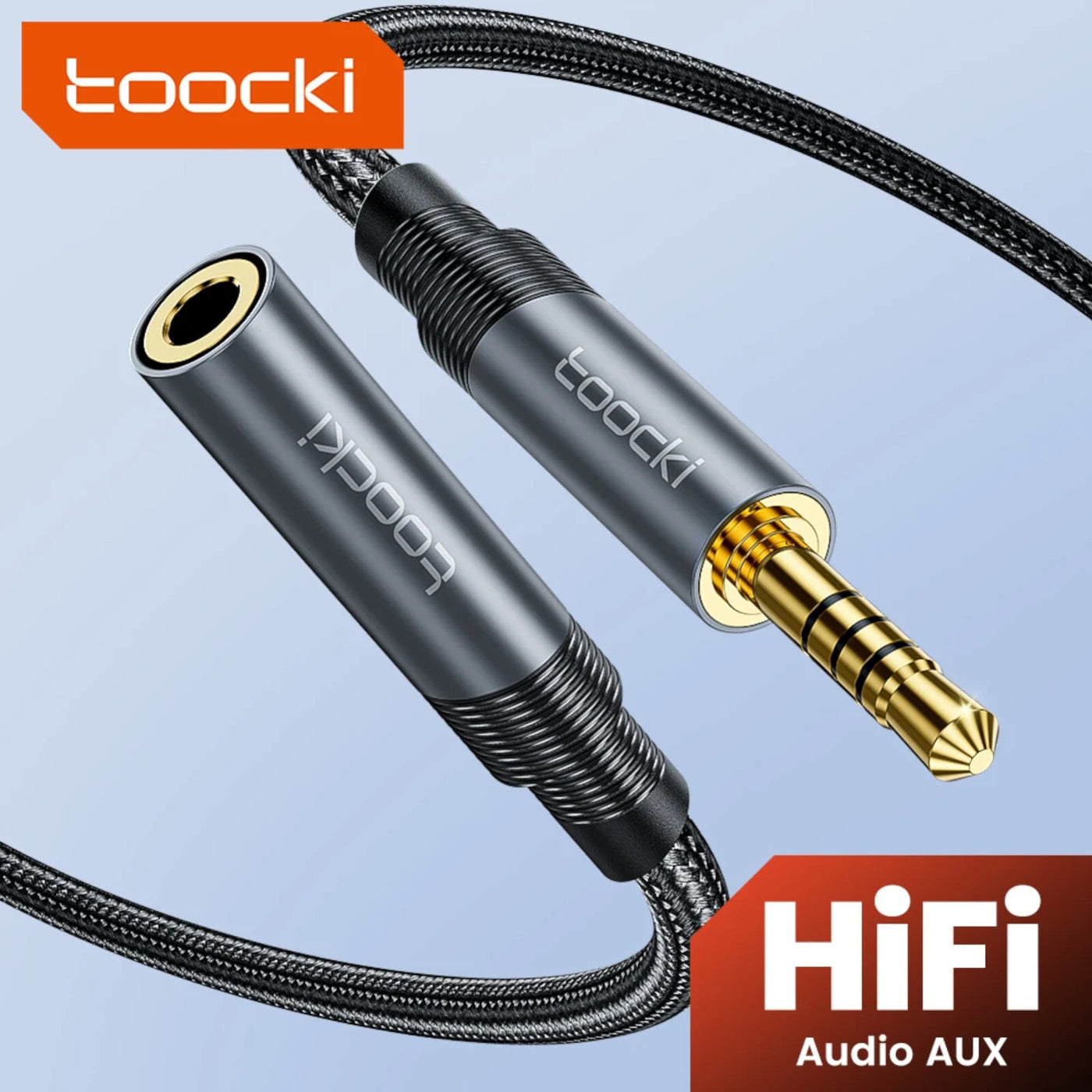 Toocki 3m Audio Stereo Kopfhörer Headset Verlängerung 4-polig 3,5mm Klinke