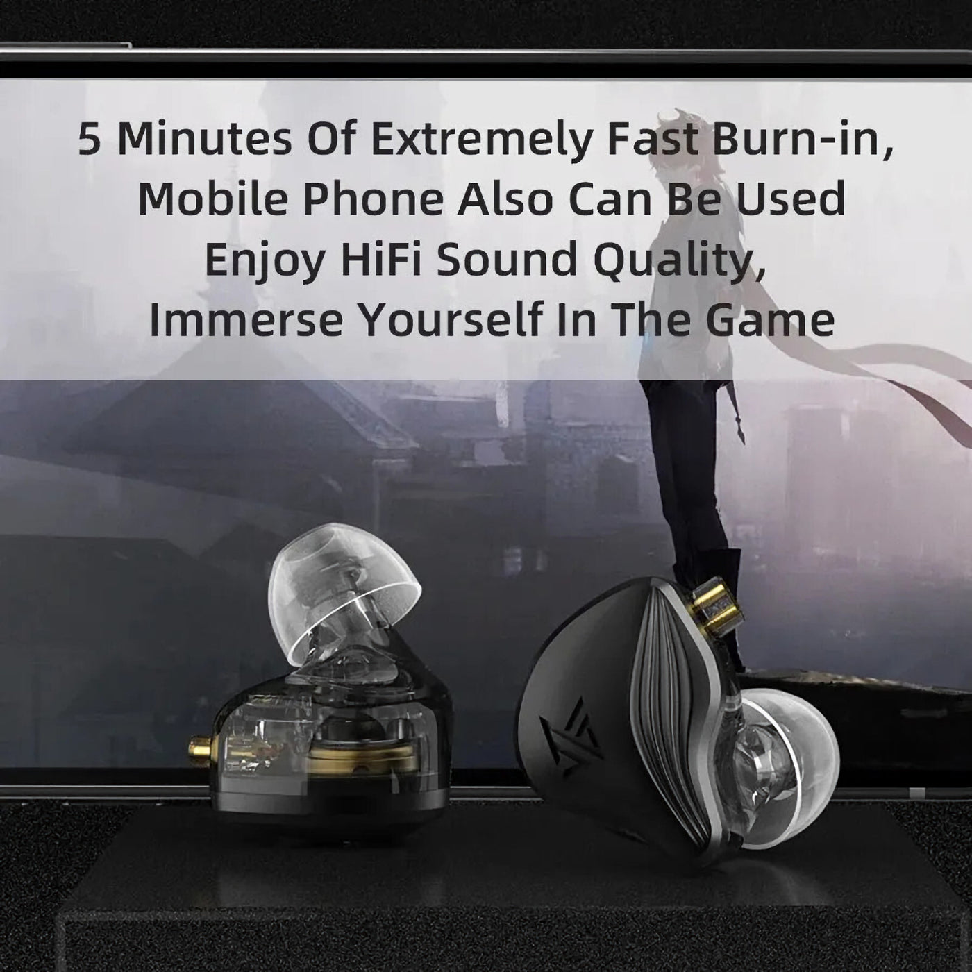 KZ ZEX Premium High-End Pro 3 Treiber HiFi In-Ear Kopfhörer Headset Schwarz