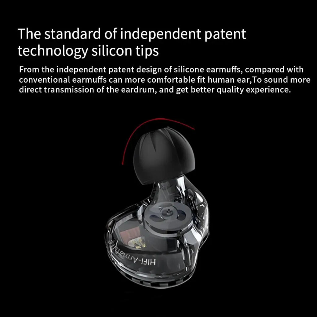 Schwarzes KZ ZST Pro Hybrid In-Ear-Headset