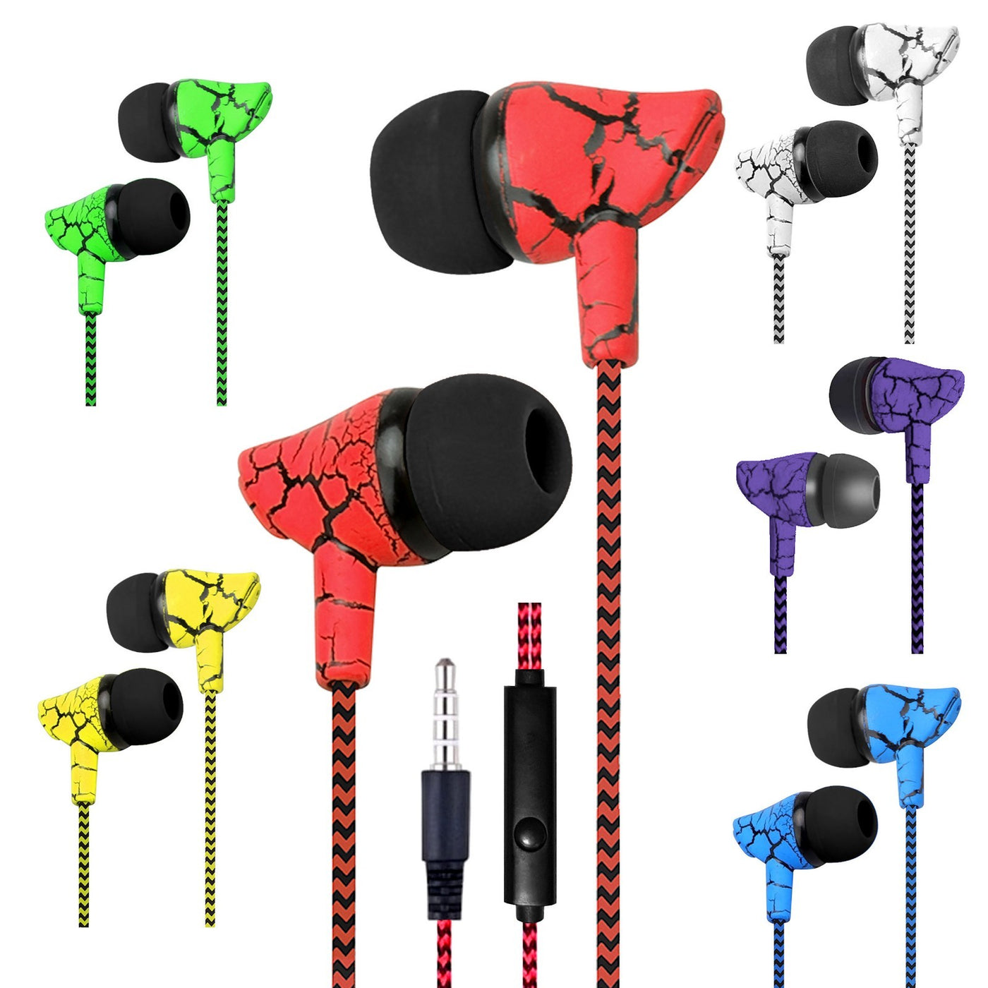 Super Bass In-Ear Kopfhörer Cracked Style Headset Earphone Headphone Cool