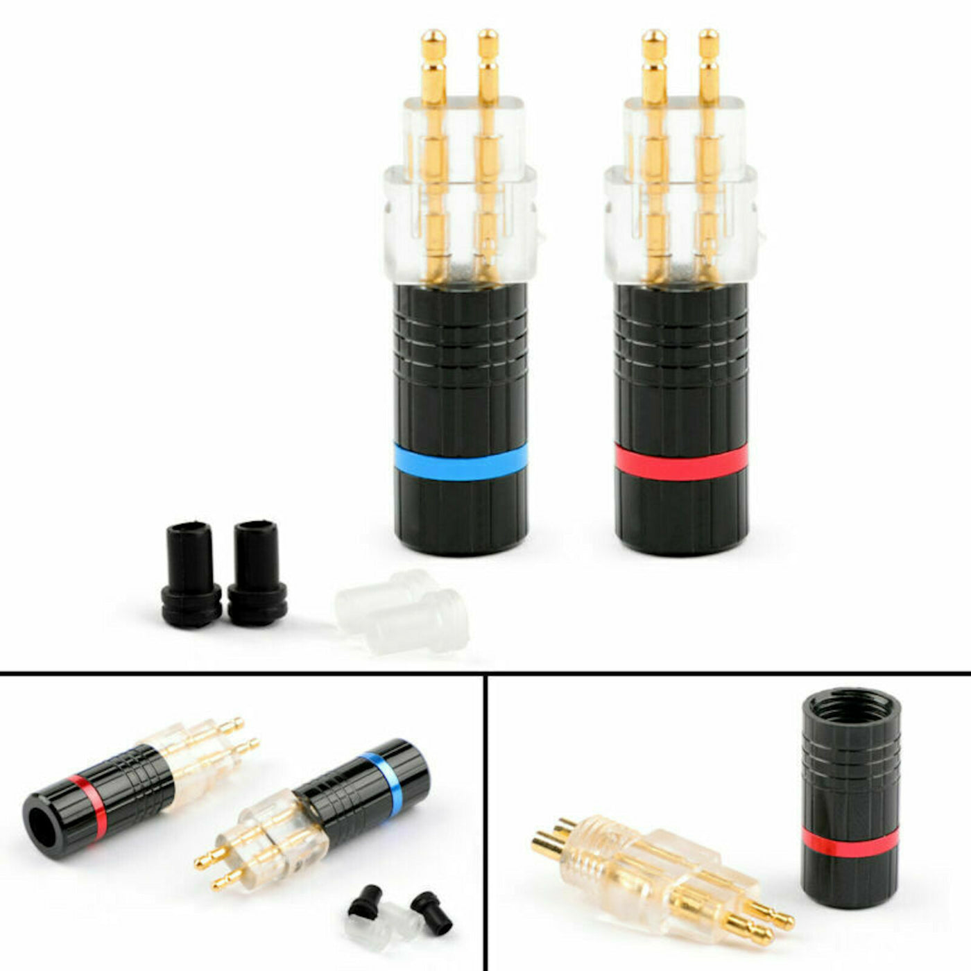 Audio Stecker zum Löten für Sennheiser HD25 HD525 HD565 HD600 HD650 rund