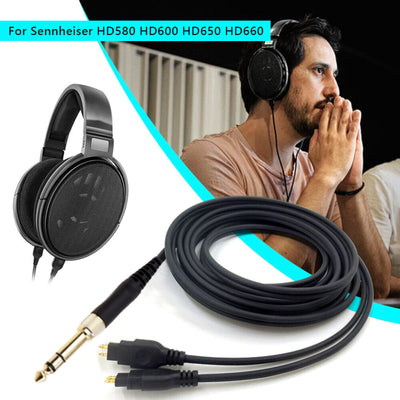 3m Premium Anschlusskabel Sennheiser HD545 HD565 HD580 HD600 HD650 HD660