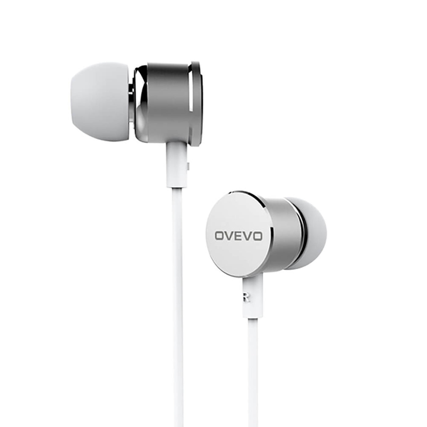 Mega Bass OVEVO S8 Premium In-Ear Earphone Headset Mic Hardcase Schwarz Weiss
