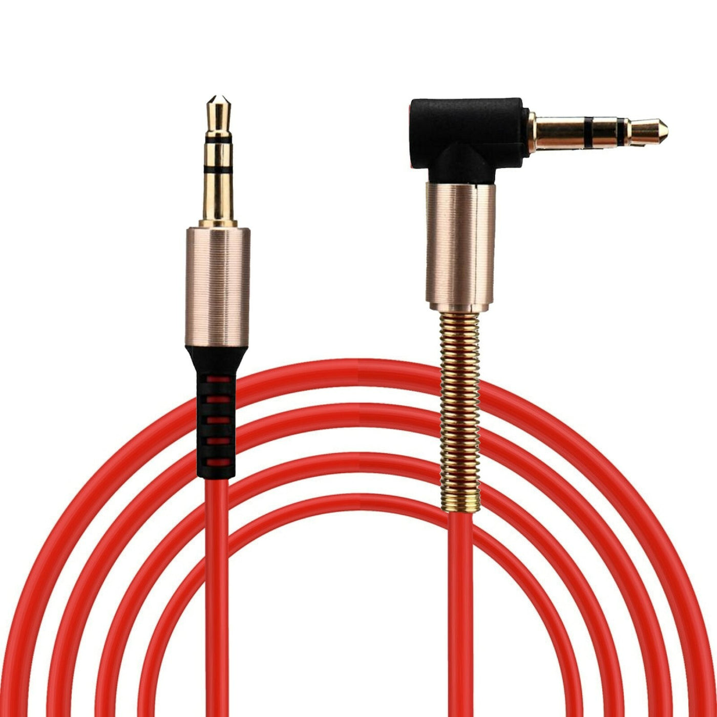 1m Audio Stereo Kopfhörer Anschlusskabel3,5mm Klinke Winkelstecker > Stecker R