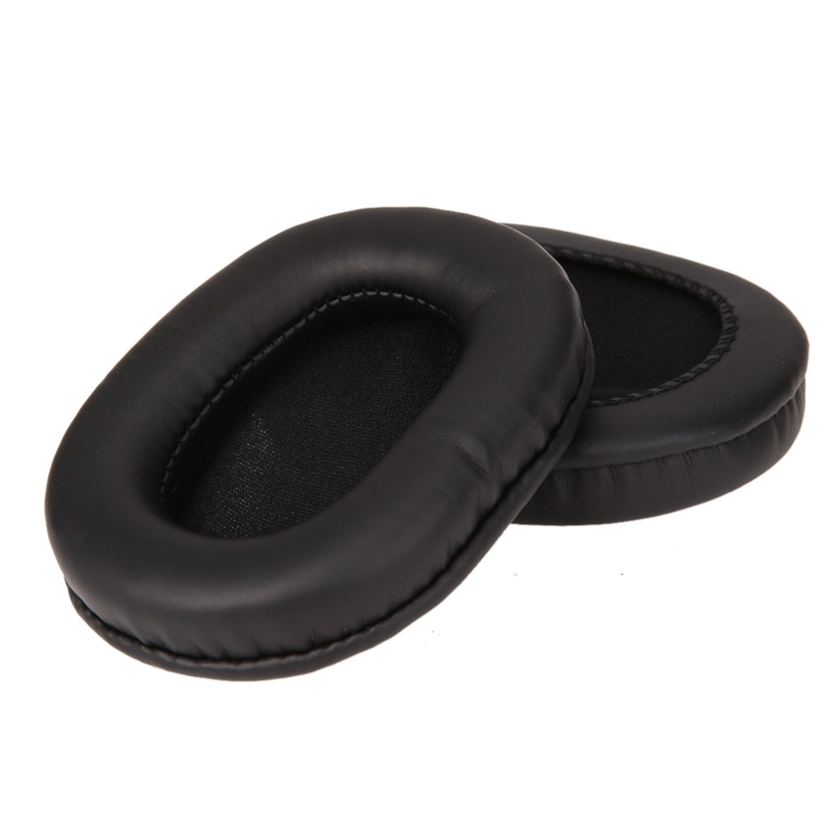 Schwarze Kunstleder-Ohrpolster für Audio-Technica M50X M40X