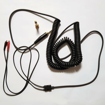 1,5 - 5m Audio Spiral Anschlusskabel Sennheiser HD535 HD545 HD580 HD600 650 660