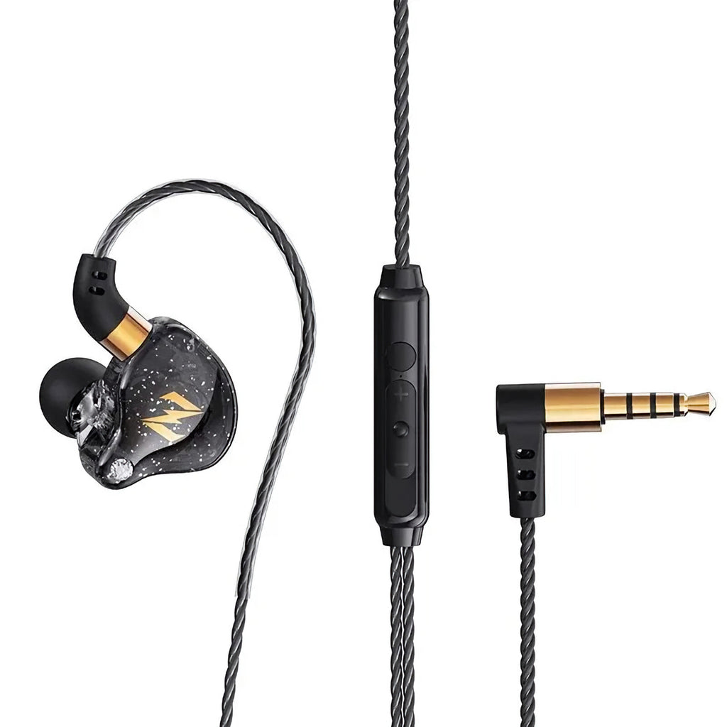 Schwarzes QKZ Zen In-Ear-Headset mit Full Bass