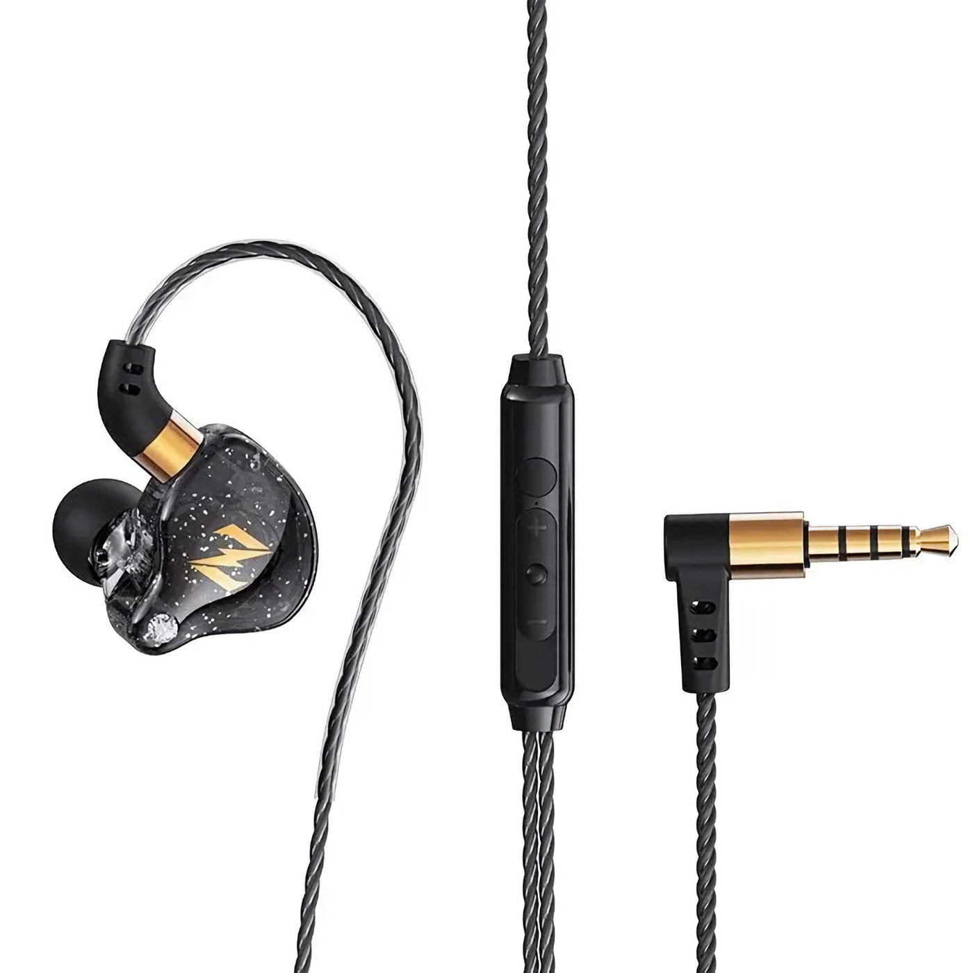 Super Bass Headset Kopfhörer QKZ Zen In-Ear Ohrhörer Full Bass Subwoofer Schwarz