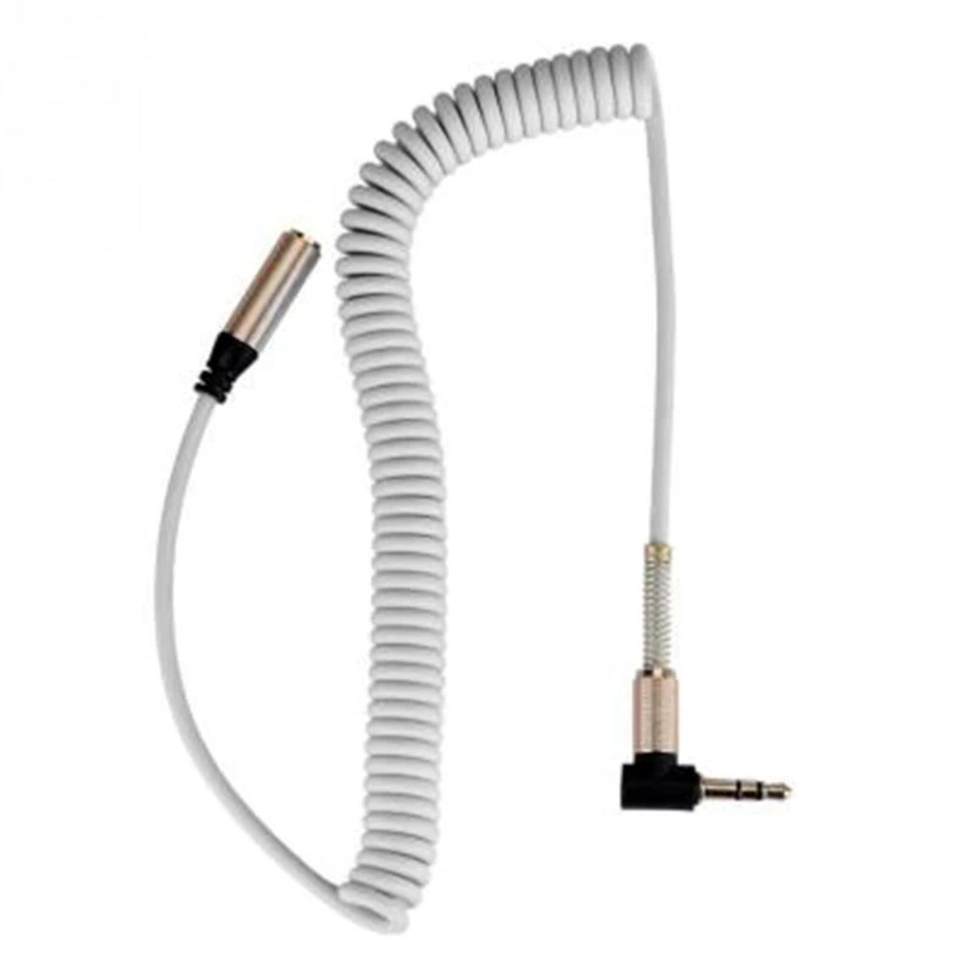 Kopfhörer Verlängerungskabel Weiß 0,5 - 1,5m 3,5mm Klinke Winkelstecker   Buchse