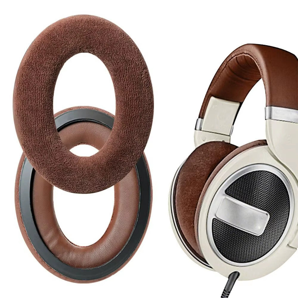 Velour Ohrpolster für Sennheiser Kopfhörer HD559 HD569 HD598 HD599 Braun