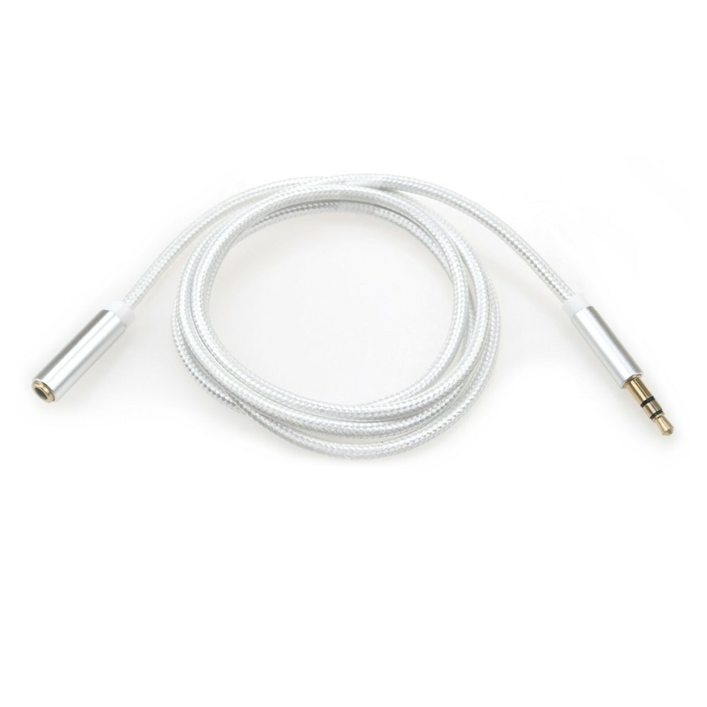 1m Nylon Audio Stereo Kopfhörer Verlängerungskabel 3,5mm Klinke Stecker > Buchse